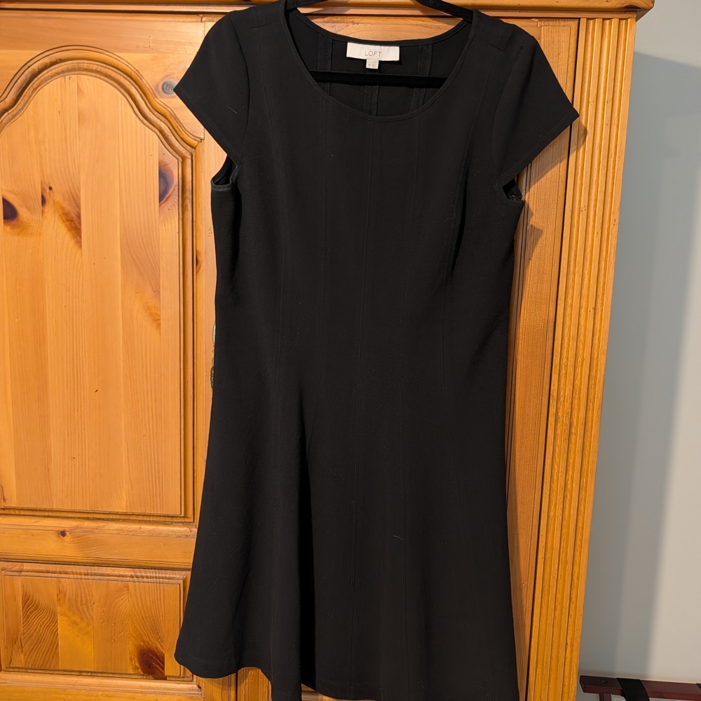 LOFT Elegant Black Mini Dress